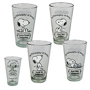 Peanuts Philosophy of Snoopy Pint Glass 4-Pack